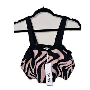 NWT 525 AMERICA Pink Zebra Halter - M